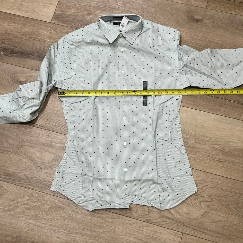 BANANA REPUBLIC Men's Athletic-Fit Dress Shirt Size M